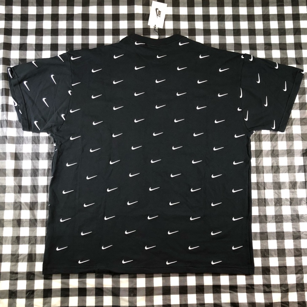 Nike Swoosh All Over Embroidered Tiny Logo Tee - Picture 2 of 7